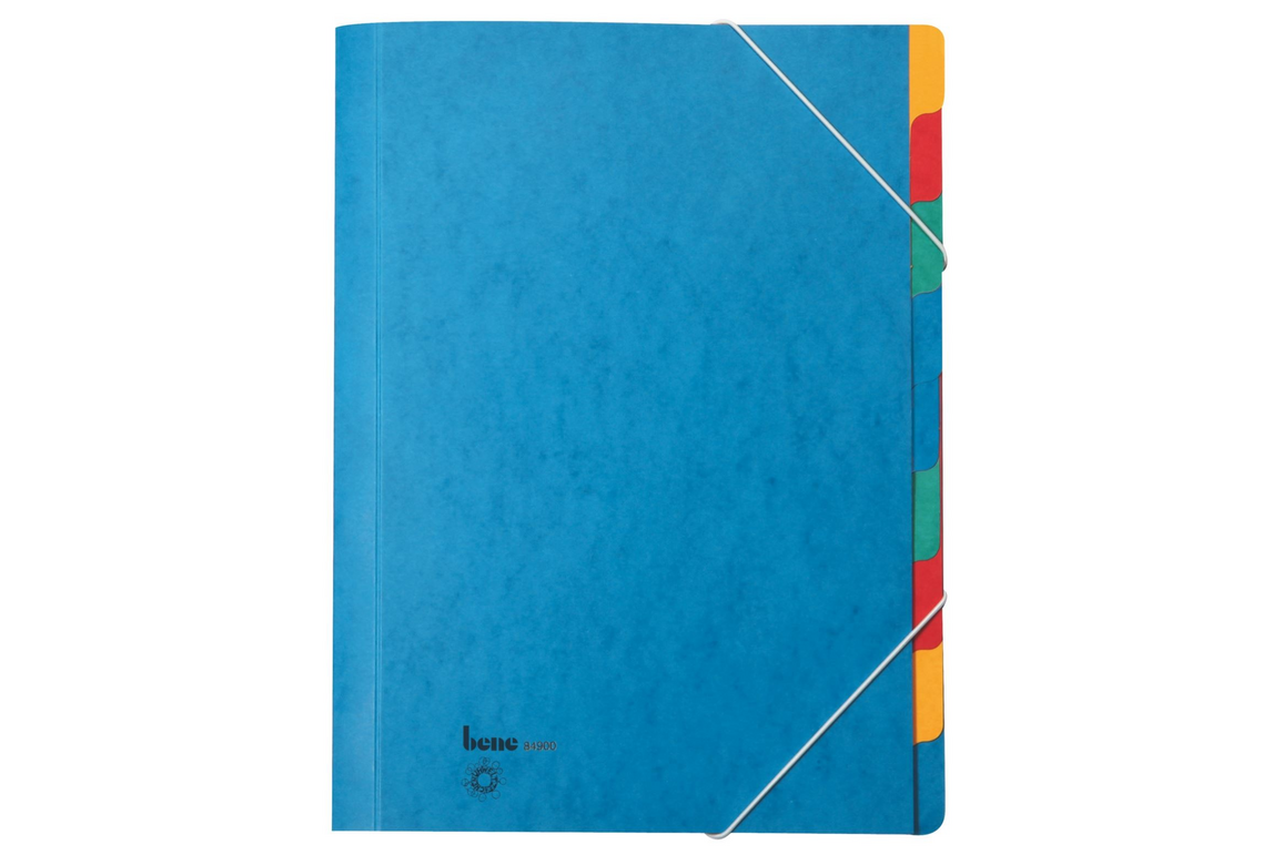 Ordnungsmappe Bene A4 9-teilig Blau, Art.-Nr. 084900 - Paterno Shop