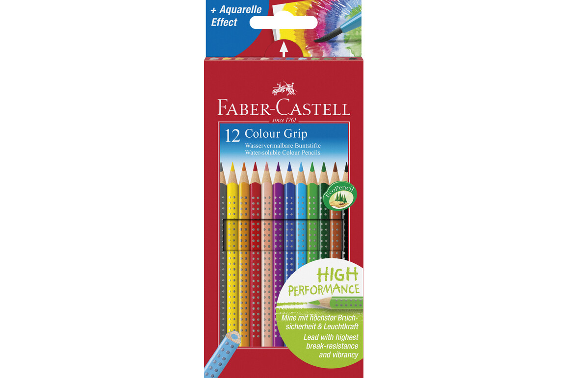 Farbstifte Faber Colour GRIP 12er Etui, Art.-Nr. 112412 - Paterno Shop