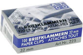 Büroklammern Alco 32mm verzinkt, Art.-Nr. 225ALCO - Paterno B2B-Shop