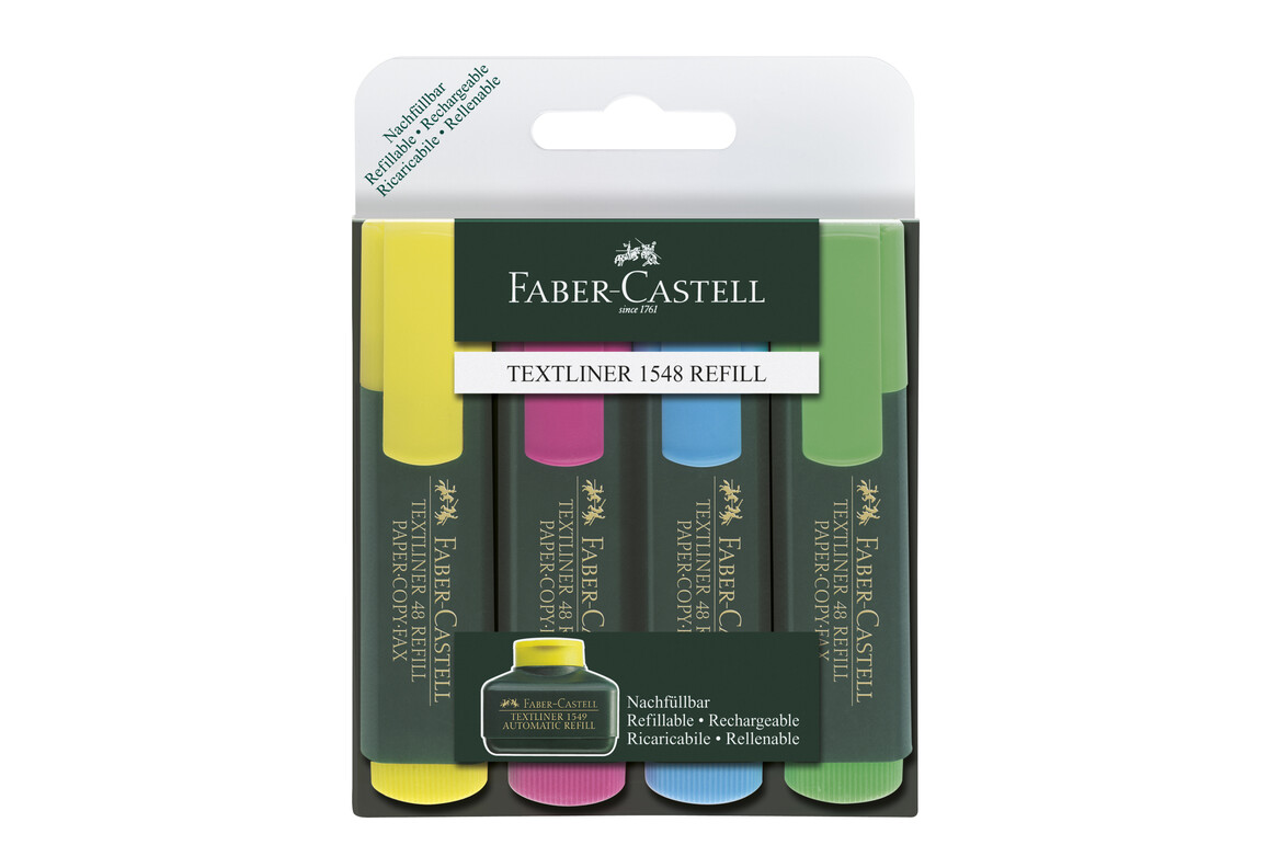 Textmarker Faber Castell 4er-Set, Art.-Nr. 48-4 - Paterno Shop