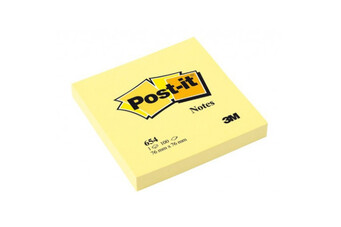 Haftnotizen Post-it 76x76 mm gelb, Art.-Nr. 654 - Paterno B2B-Shop