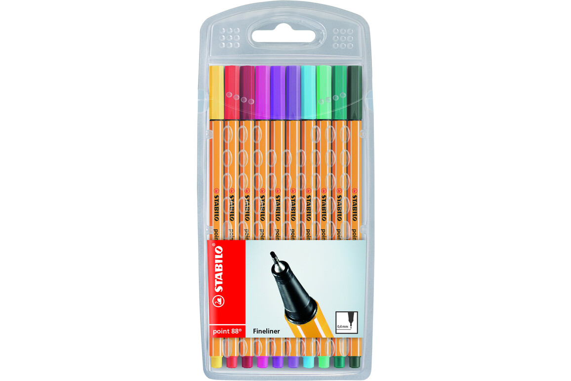 Fineliner Stabilo 88 10-er Etui, Art.-Nr. 8810 - Paterno Shop