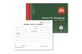 Kassa Ein und Ausgang Omega A 6 quer 100 Blatt, Art.-Nr. 926OK - Paterno Shop