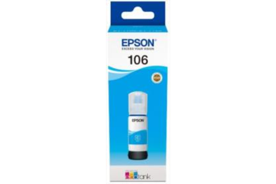 Epson EcoTank Ink bottle Nr.106 cyan, Art.-Nr. C13T00R240 - Paterno Shop