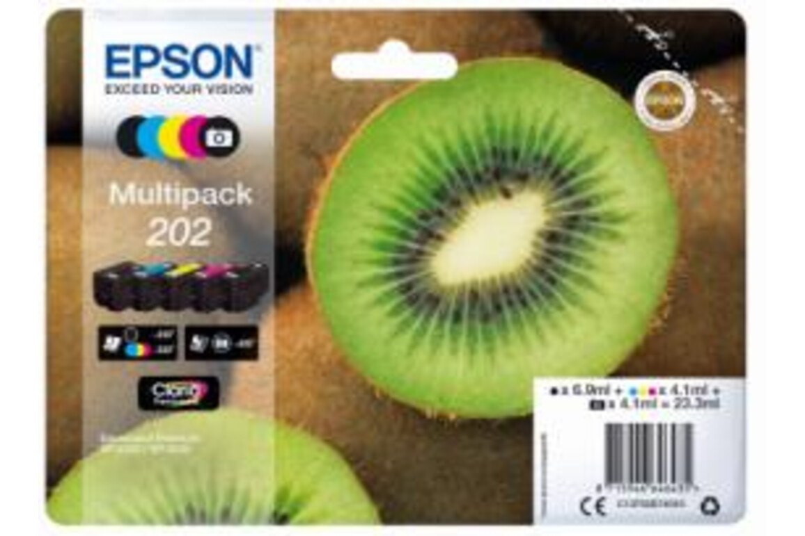 Epson Clara Premium Ink Multipack Nr.202 1x5, Art.-Nr. C13T02E74010 - Paterno Shop