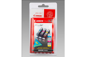 Canon Ink Value Pack C/M/Y je 9ml 1x3, Art.-Nr. CLI521CMYBL - Paterno Shop