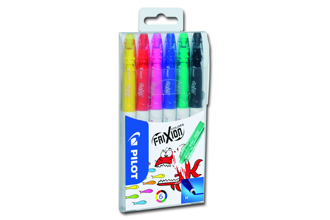 Faserschreiber Pilot FRIXION COLORS 6-er Etui, Art.-Nr. SW-FC-S6 - Paterno Shop