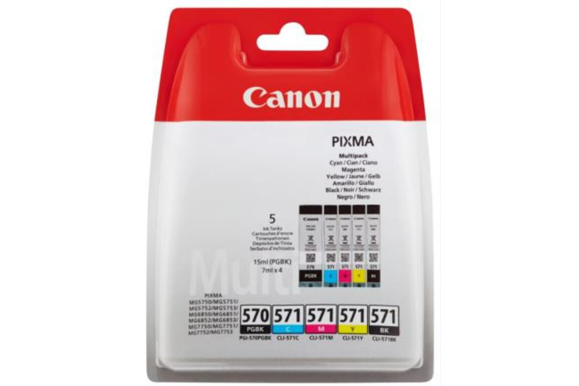 Canon Ink Multi Pack PGI570 PGBK CLI571 C/M/Y/BK je 7ml, Art.-Nr. 0372C004 - Paterno Shop