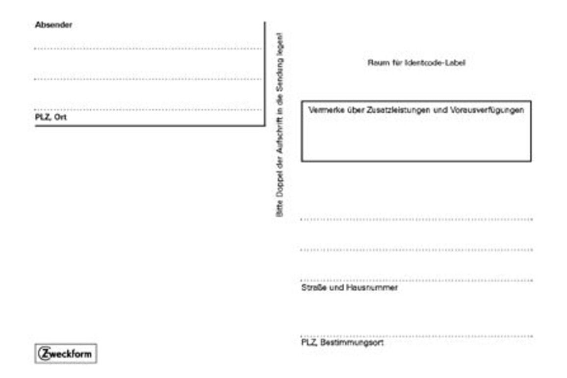 Adressaufkleberheft A6 Selbstkleber, Art.-Nr. 2826ZWF - Paterno Shop