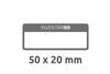 Inventar-Etiketten ZWF 50x20mm, schwarz, Art.-Nr. 6917ZWF - Paterno Shop