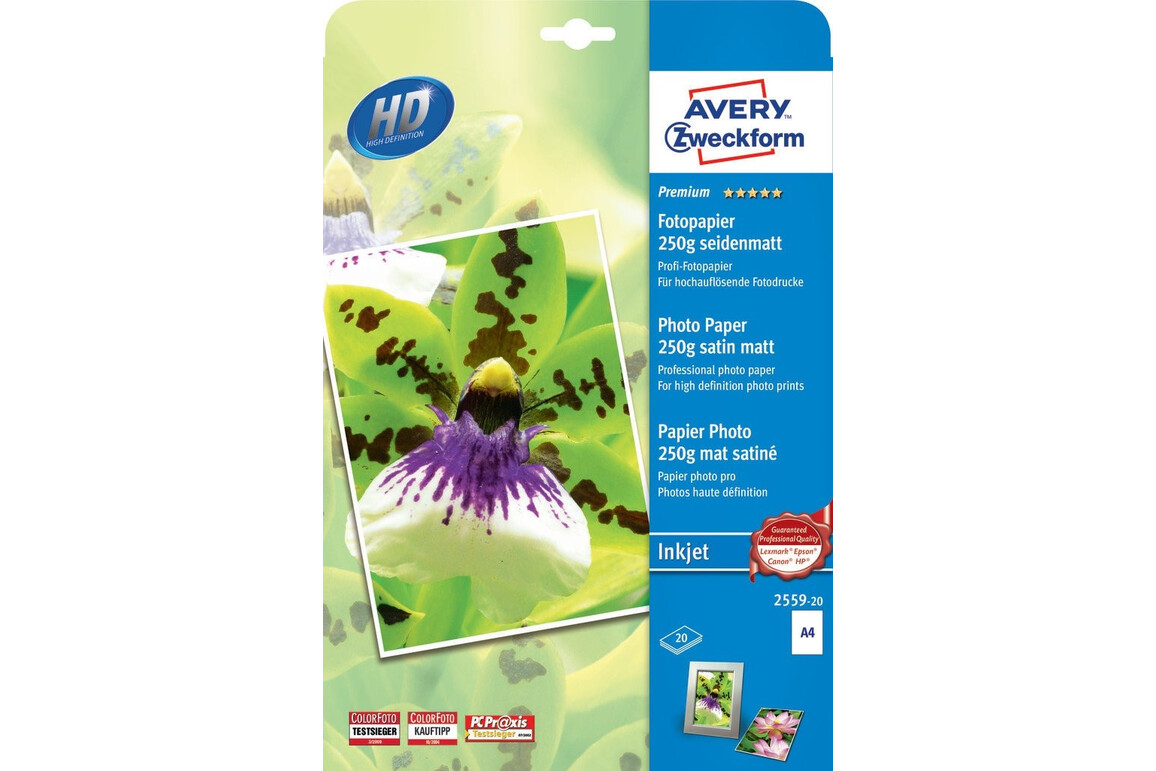 Fotopapier ZWF PREMIUM A4 250g 20Bl, Art.-Nr. 2559-20 - Paterno Shop