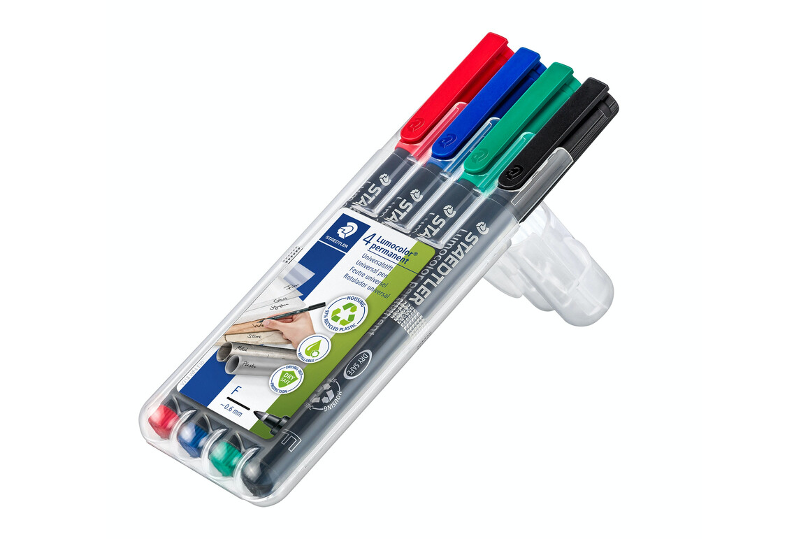 Folienschreiber Staedtler LC F WF WP4, Art.-Nr. 318WP4 - Paterno Shop