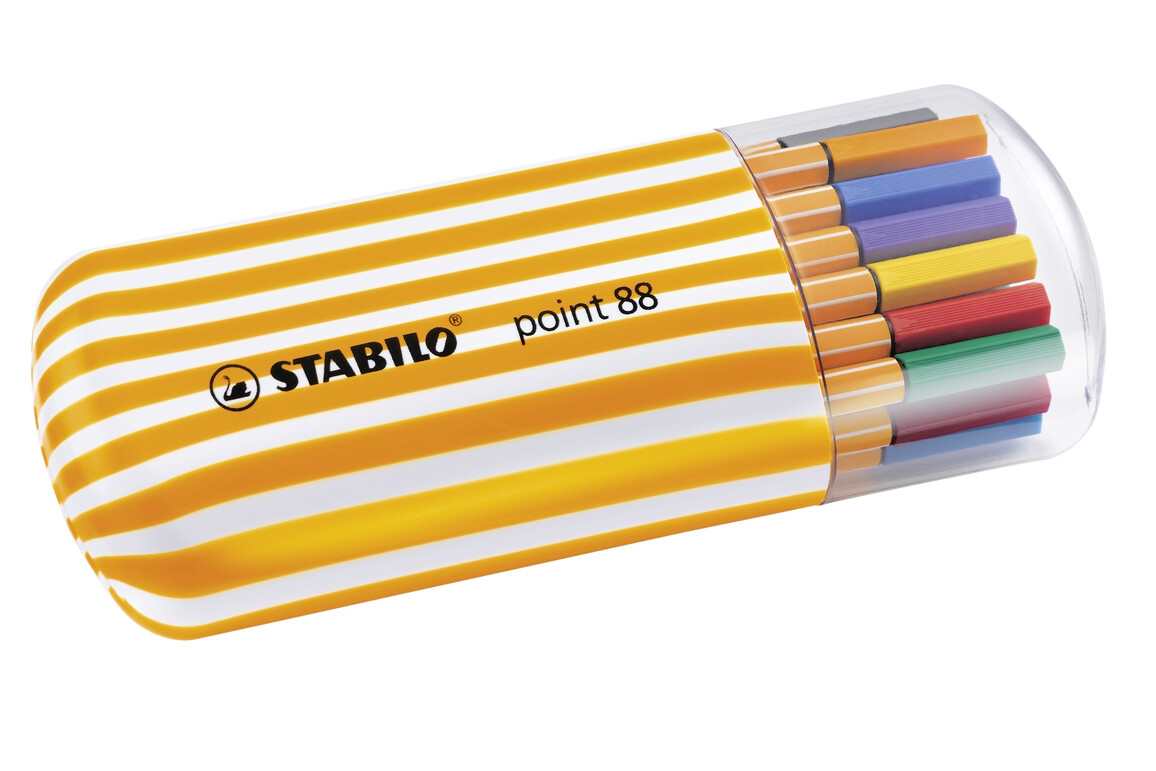 Fineliner Stabilo 88 20-er Etui Zebrui, Art.-Nr. 8820-02 - Paterno Shop