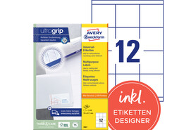 Universaletiketten A4 3661 weiss 70x67,7mm, Art.-Nr. ZWF-3661 - Paterno Shop