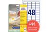 Universaletiketten ZWF 45,7 x 21,2 mm wieder, Art.-Nr. L4736REV-25 - Paterno Shop