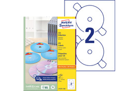 Etiketten ZWF CD-DVD rund 117 mm, Art.-Nr. L7676-100 - Paterno Shop