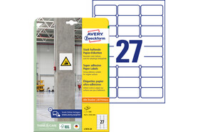 Etiketten ZWF 63,5x29,6mm, stark haftend, Art.-Nr. L7874-20 - Paterno Shop