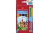 Farbstifte Faber Castell  ECO 12+3 Bicolor, Art.-Nr. 110312 - Paterno Shop