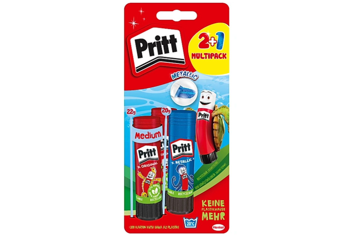 Klebestift Pritt 2+1, 22g BTS 2024, Art.-Nr. 9H PBS2B 09 - Paterno Shop