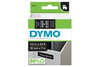 Beschriftungsband Dymo 12mmx7m weiss schwarz, Art.-Nr. 00450-WSSW - Paterno Shop