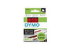 Beschriftungsband Dymo 19mmx7m schwarz auf rot, Art.-Nr. 00458-RT - Paterno Shop