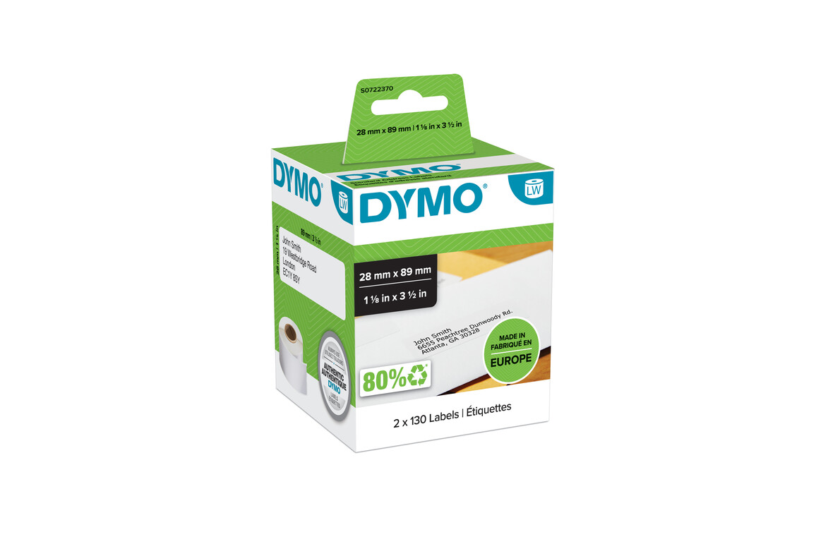 Adressetiketten Dymo 89x28 mm weiss, Art.-Nr. 99010 - Paterno Shop